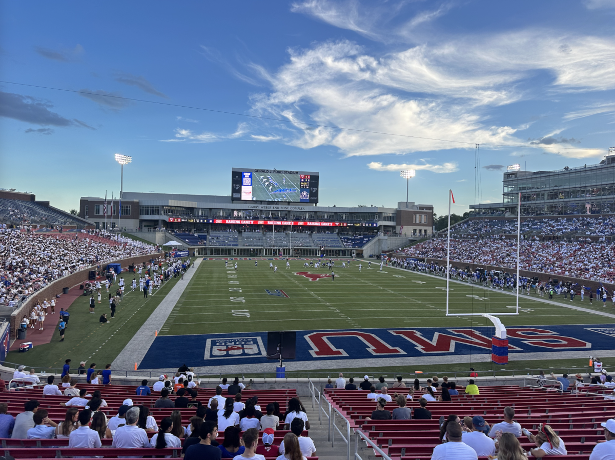 The new stadium welcomed Mustang fans to the first home game of the season.